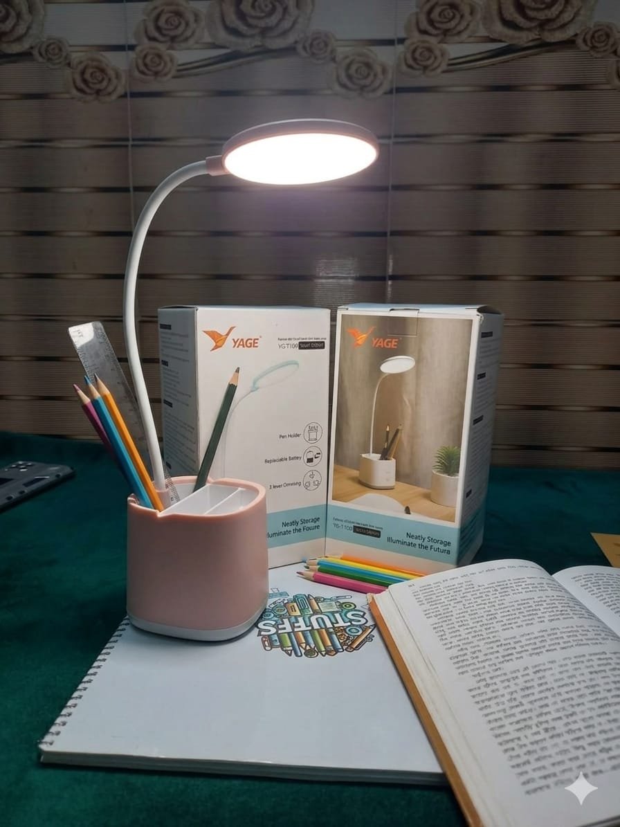 Yage YG-T109 Rechargeable LED Table Lamp – Portable Study Light, Emergency Desk Lamp